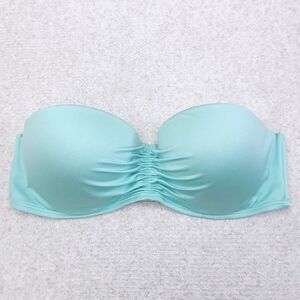 Victoria's Secret Strapless Bandeau Bikini Top 34B Turquoise